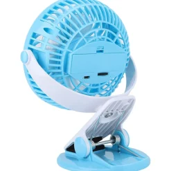 VENTILATORE ORIENTABILE A 4 PALE STAND CON PINZA A CLIP ROTAZIONE A 360 GRADI