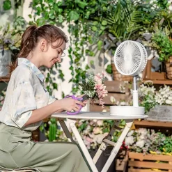 VENTILATORE PIEGHEVOLE PORTATILE BATTERIA RICARICABILE P11 SALVASPAZIO 4 VELOCITÀ