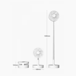 VENTILATORE PIEGHEVOLE PORTATILE BATTERIA RICARICABILE P11 SALVASPAZIO 4 VELOCITÀ