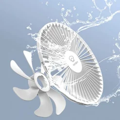 VENTILATORE PIEGHEVOLE PORTATILE BATTERIA RICARICABILE P11 SALVASPAZIO 4 VELOCITÀ