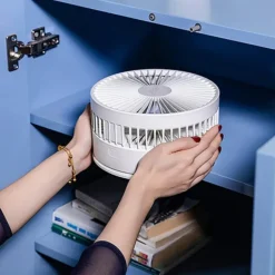 VENTILATORE PIEGHEVOLE PORTATILE BATTERIA RICARICABILE P11 SALVASPAZIO 4 VELOCITÀ