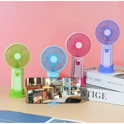 VENTILATORE PORTATILE CON SUPPORTO TELEFONO CELLULARE A BATTERIA RICARICABILE TX-265