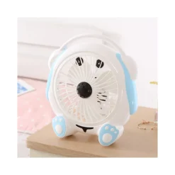 VENTILATORE TAVOLO 3 VENTOLE A FORMA DI CANE CARTOON SILENZIOSO COLORATO