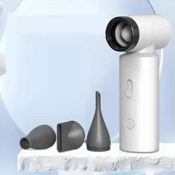 VENTILATORE TURBO CON VENTOLA DESIGN ELEGANTE MODERNO PORTATILE MULTIUSO