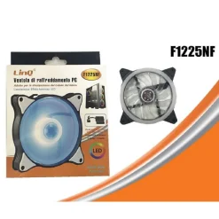 VENTOLA RAFFREDDAMENTO DISSIPAZIONE COOLING FUN PER TELAIO PC CON LUCE LED F1225NF