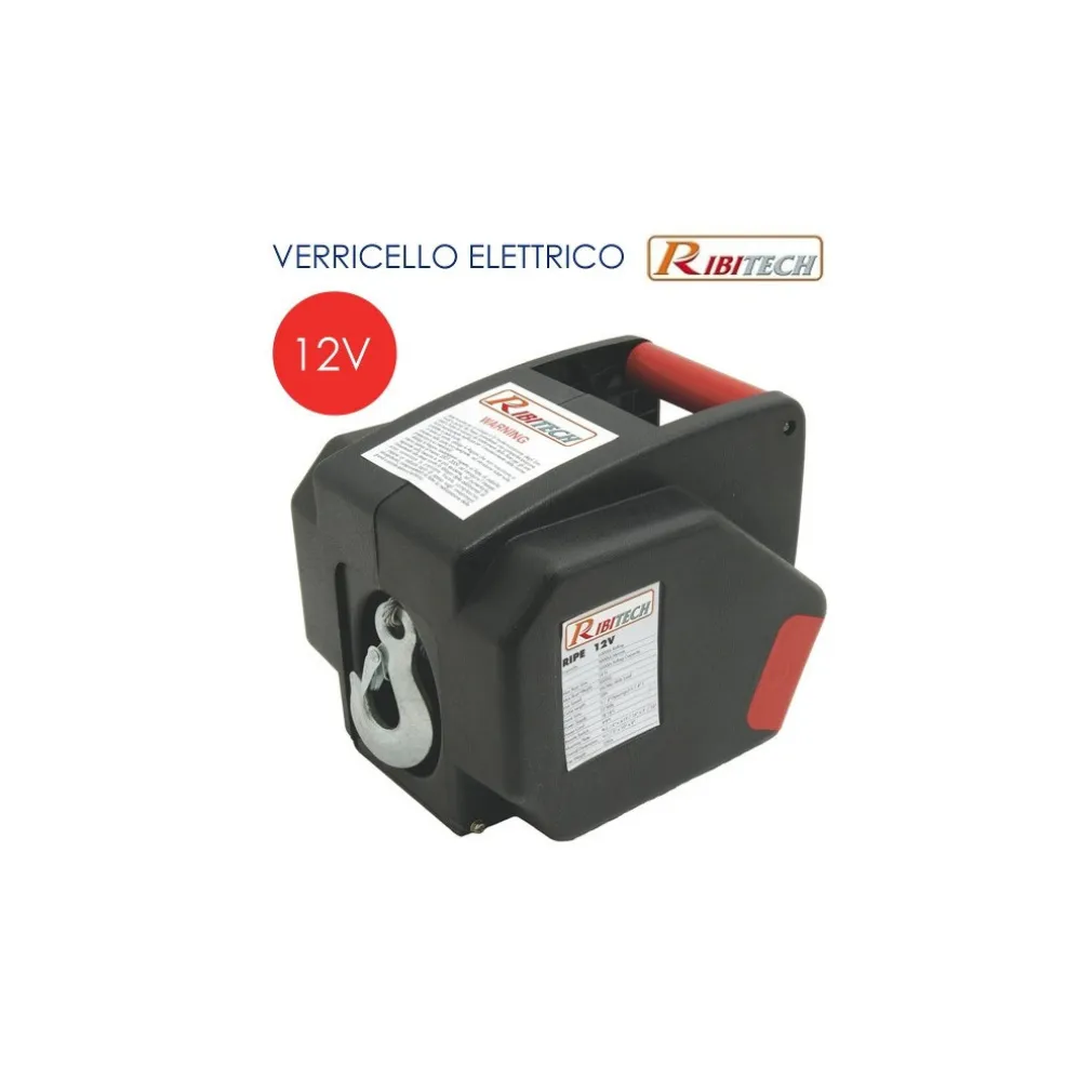 VERRICELLO ARGANO ELETTRICO 12 VOLT PARANCO RIBIMEX RIBITECH CON TELECOMANDO