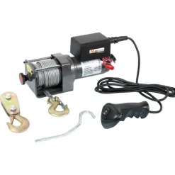 VERRICELLO ARGANO PARANCO 12V CAVO ACCIAIO TELECOMANDO MAX 1134KG MOD.PE12V-2500