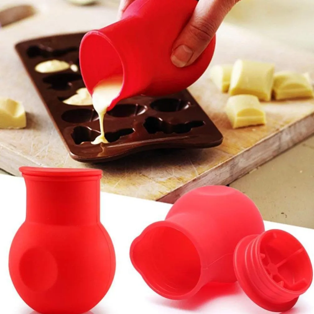 VERSA CIOCCOLATO BURRO PANNA SILICONE SCIOGLIERE CREMA TAPPO MICROONDE ATTREZZI CUCINA