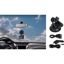 VIDEOCAMERA DVR PER AUTO FULL HD 1080 VEHICLE BLACKBOX CON SUPPORTO PER AUTO