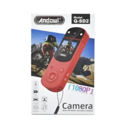 VIDEOCAMERA PORTATILE Q-SD2 MINI ACTION CAMERA HD CLIP VESTITI RUOTABILE 1080P
