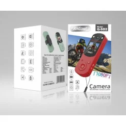 VIDEOCAMERA PORTATILE Q-SD2 MINI ACTION CAMERA HD CLIP VESTITI RUOTABILE 1080P
