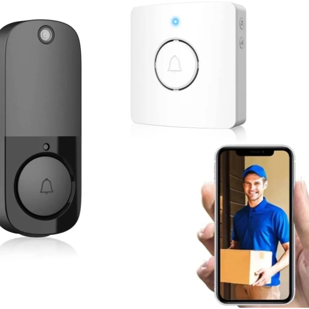 VIDEOCITOFONO IP SENZA FILI WIFI CAMPANELLO SMART SENSORE DI MOVIMENTO IP10A