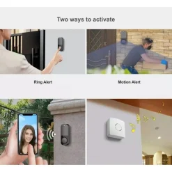 VIDEOCITOFONO IP SENZA FILI WIFI CAMPANELLO SMART SENSORE DI MOVIMENTO IP10A