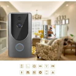 VIDEOCITOFONO WIFI IP TELECAMERA CITOFONO CAMPANELLO SENZA FILI APP SMARTPHONE