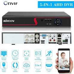 VIDEOREGISTRATORE CCTV DVR 4CH 1080P IBRIDO AHD/ONVIF IP/ANALOGICO/TVI/CVI/DVR