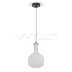 V-TAC VT-7205 LAMPADARIO A SOSPENSIONE IN VETRO CON PORTALAMPADA E27