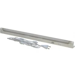 4W TUBO NEON 30CM LED COMPLETO DI PLAFONIERA T5 LUCE BIANCO CALDO 3000K CAVO 1MT