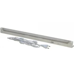 15W TUBO NEON 75CM LED COMPLETO DI PLAFONIERA T5 LUCE BIANCO CALDO 3000K CAVO