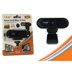 WEBCAM USB FULL HD 1080P 30 MILIONI PIXEL CON MICROFONO VIDEOCONFERENZA HD1090