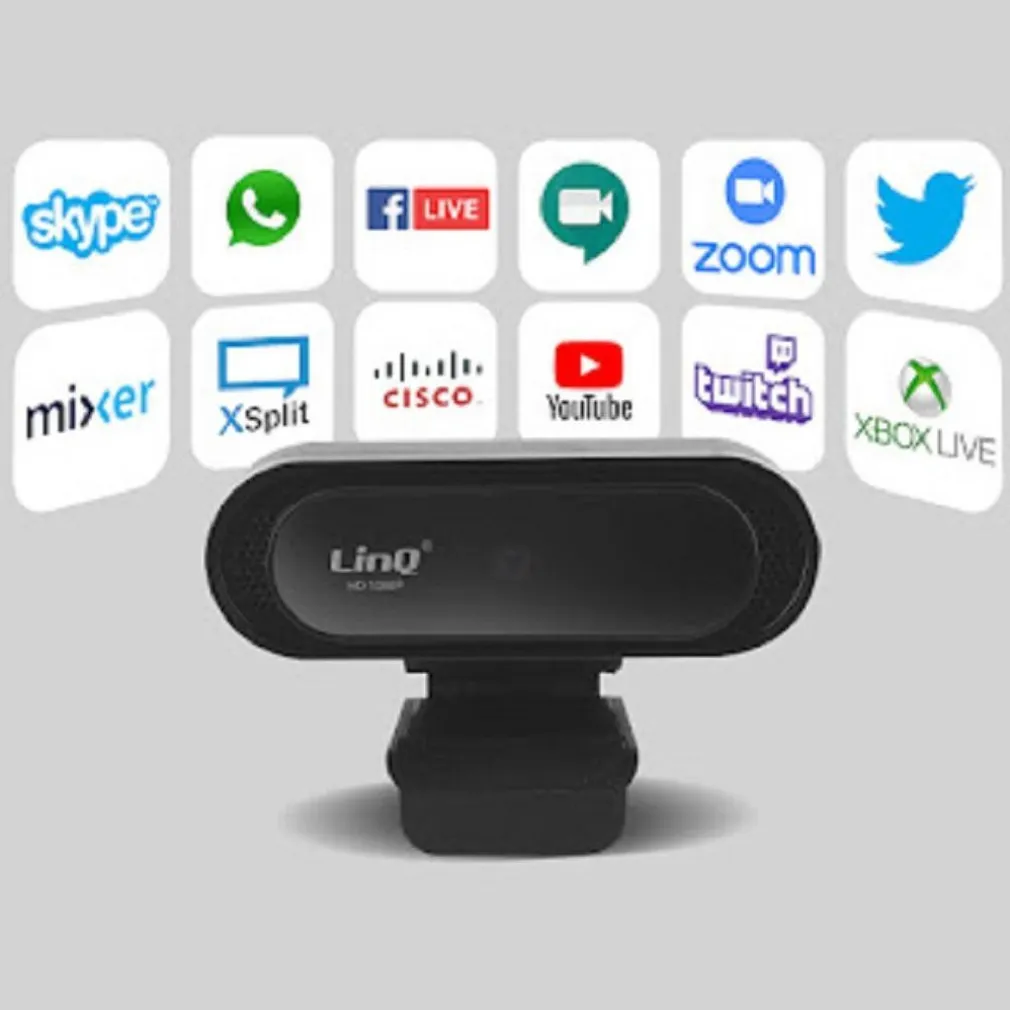WEBCAM USB FULL HD 1080P 30 MILIONI PIXEL CON MICROFONO VIDEOCONFERENZA HD1090