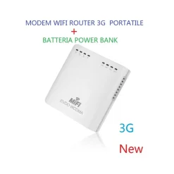 WIRELESS MINI MODEM WIFI ROUTER 3G PORTATILE CON BATTERIA SUPPORTA SIM WCDMA
