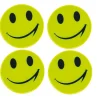 4x ADESIVO CON SMILE SMILEY RIFLETTENTE SORRISO IDEA REGALO GADGET STICKER