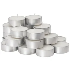 20X BIANCO  CANDELE LUMINI - 3.5 ORE DI TEMPO DI COMBUSTIONE TEA LIGHT