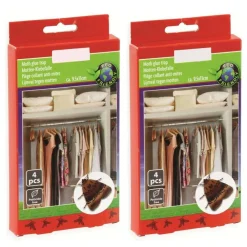 2X CONFEZIONI TRAPPOLA ADESIVA TARME CIBO E INSETTI PER MOBILI E ARMADI 8 FOGLI