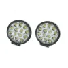 2X FARO SUPPLEMENTARE 12V 14 LED 42W PROFONDITA AUTO FUORISTRADA ROTONDO 6000K
