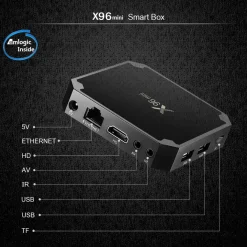 X96 MINI ANDROID BOX 7.1 QUAD-CORE S905W 2GB 16GB 4K SMART TV WIFI MEDIA PLAYER