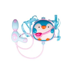 ZAINETTO CON PISTOLA ACQUA PINGUINO PER ESTATE PISCINA SPIAGGIA GIOCHI BAMBINI 6558033