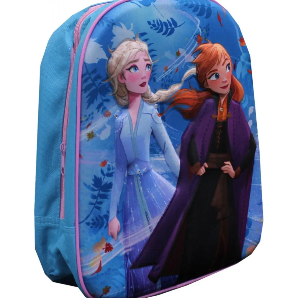 ZAINETTO FROZEN ELSA ANNA STAMPA RILIEVO IN 3D BAMBINE SCUOLA ASILO TEMPO LIBERO