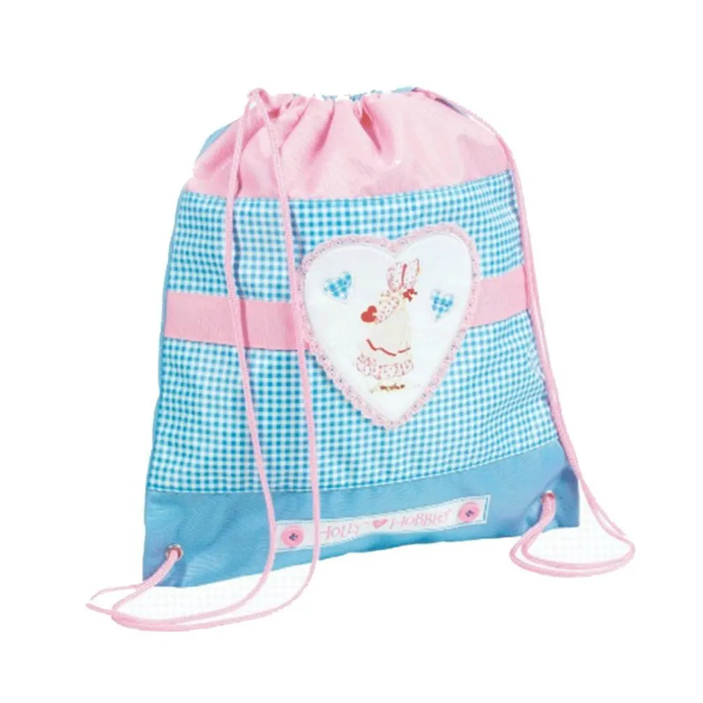 ZAINETTO MODELLO SAKKY BAG HOLLY HOBBIES 35 x 40 CM ROSA E AZZURRO