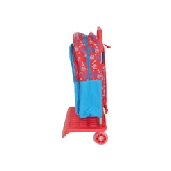 ZAINETTO SCUOLA MICROFIBRA CON CARRELLO TROLLEY ESTRAIBILE 2 RUOTE MICKEY MOUSE