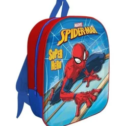 ZAINETTO SUPERMAN STAMPA RILIEVO 3D SUPER HERO BAMBINI SCUOLA ASILO ELEMENTARI