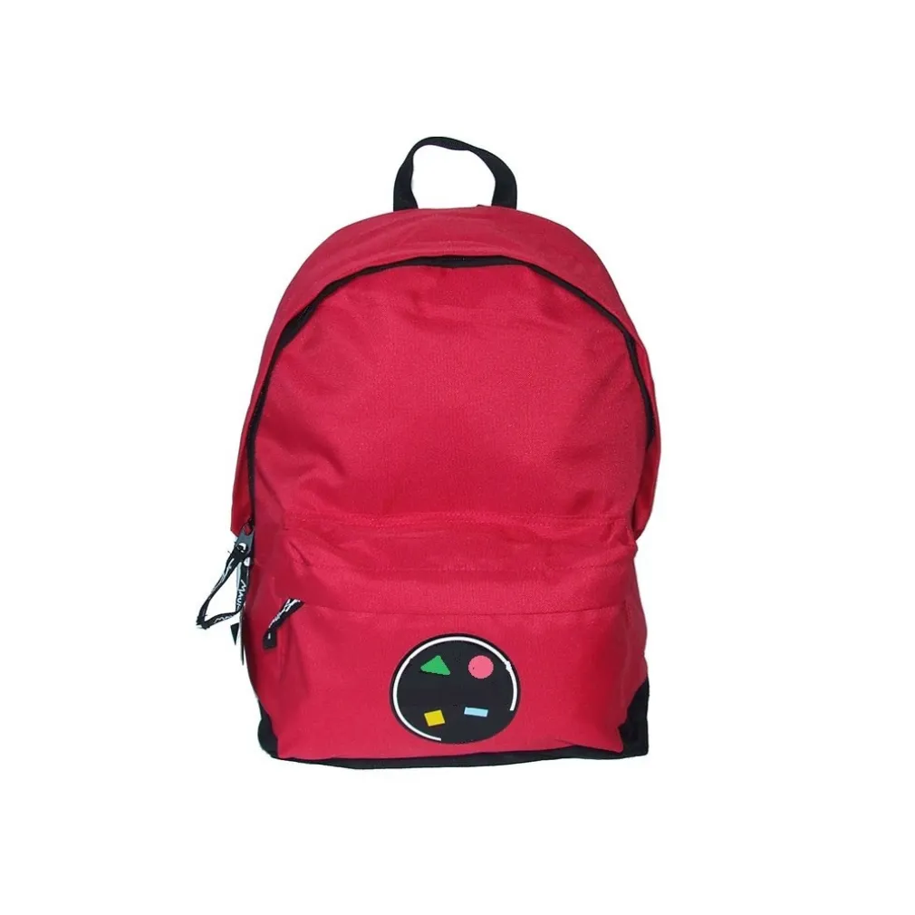 ZAINO AMERICANO SCUOLA TEMPO LIBERO IN TESSUTO CHIUSURA A ZIP COLORE ROSSO