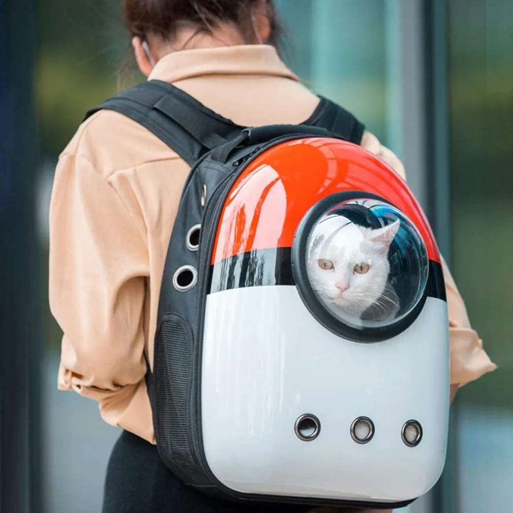 ZAINO BORSA TRASPORTINO GATTO CANE PORTATILE VIAGGIO DESIGN A CAPSULA SPAZIALE