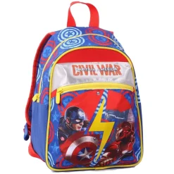 ZAINO CAPITAN AMERICA CIVIL WAR MARVEL BLU PER SCUOLA ASILO E TEMPO LIBERO 30CM