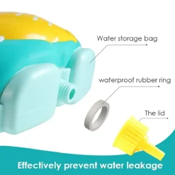 ZAINO CON PISTOLA AD ACQUA ELEFANTE PER ESTATE PISCINA SPIAGGIA GIOCHI BAMBINI