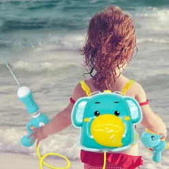 ZAINO CON PISTOLA AD ACQUA ELEFANTE PER ESTATE PISCINA SPIAGGIA GIOCHI BAMBINI