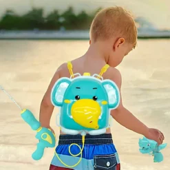 ZAINO CON PISTOLA AD ACQUA ELEFANTE PER ESTATE PISCINA SPIAGGIA GIOCHI BAMBINI