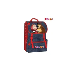 ZAINO ESTENSIBILE SCUOLA ELEMENTARE E MEDIA ZAINETTO 38X28X13 CM MASHA E ORSO