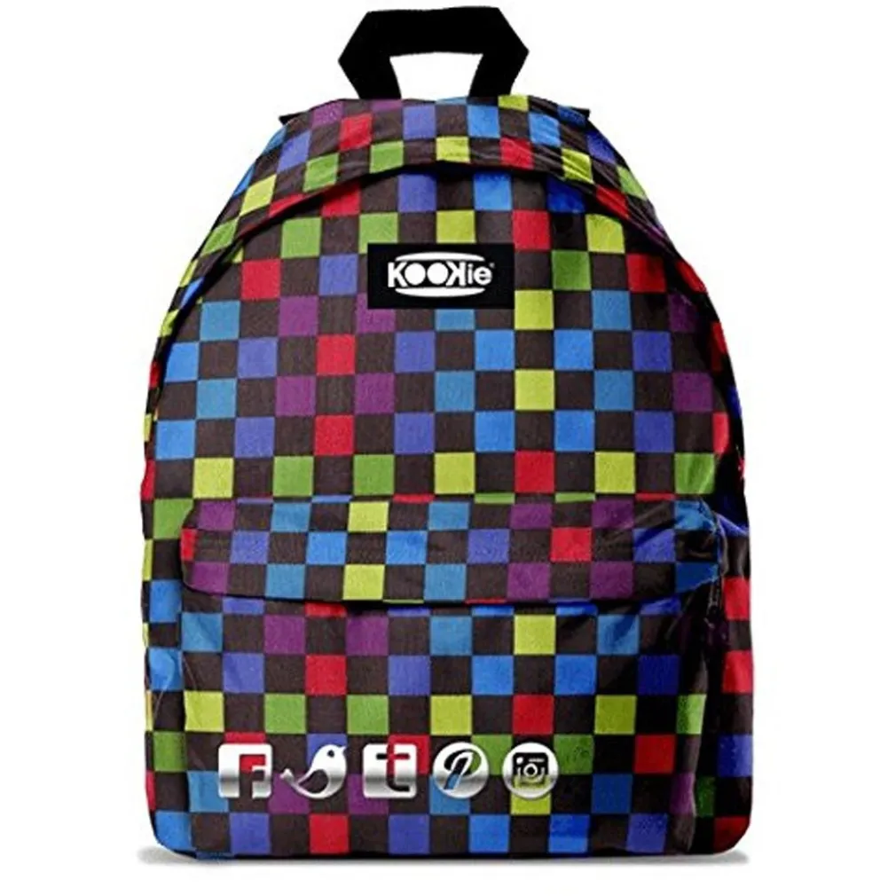 ZAINO KOOKIE GUT COLOR FANTASIA MULTICOLOR IMBOTTITO SCUOLA TEMPO LIBERO UNISEX