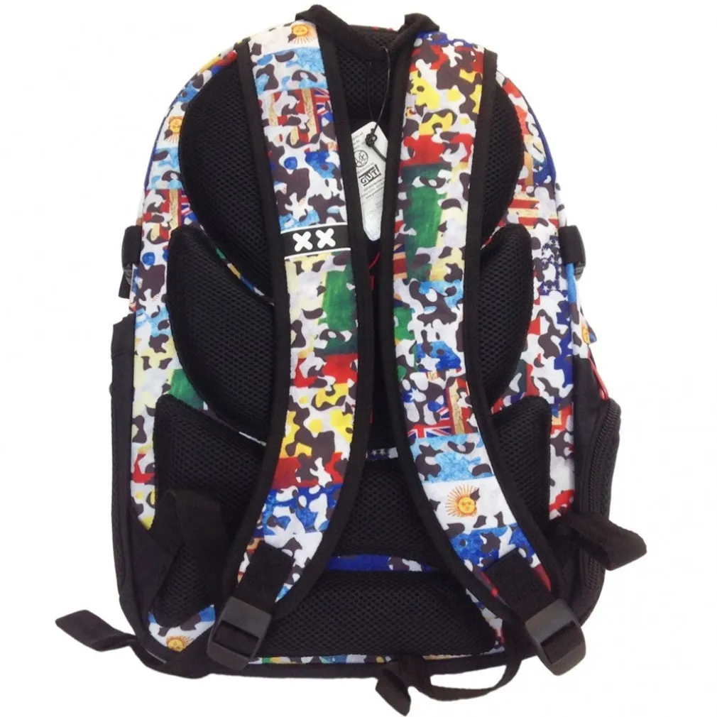 ZAINO NEON FREE TIME MULTICOLOR CAMO SCUOLA RAGAZZI RAGAZZE MEDIE SUPERIORI