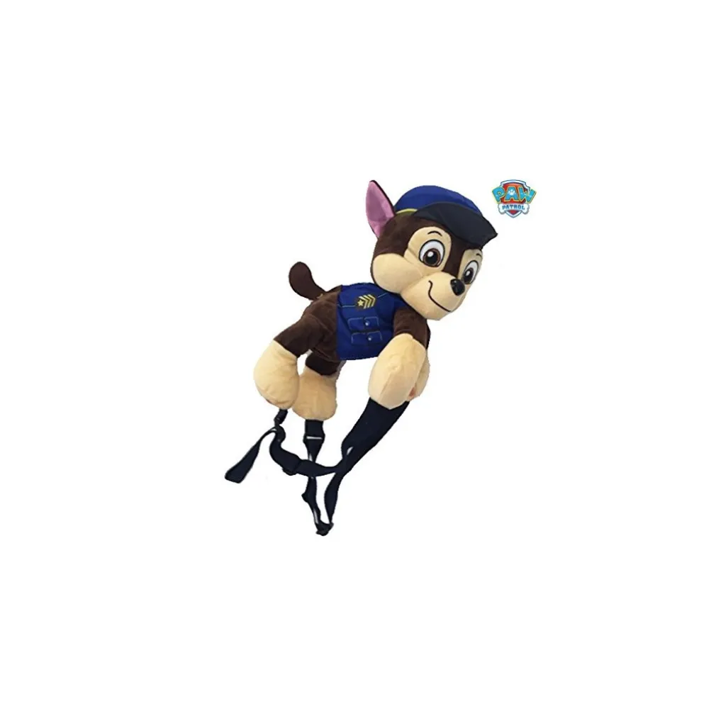 ZAINO PELUCHE CHASE BLU ZIP 13 CM ZAINETTO SCUOLA TEMPO LIBERO PAW PATROL