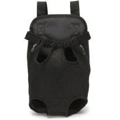 ZAINO PER ANIMALI DOMESTICI TRASPIRANTE CANI REGOLABILE PORTATILE RETE TG.M NERO