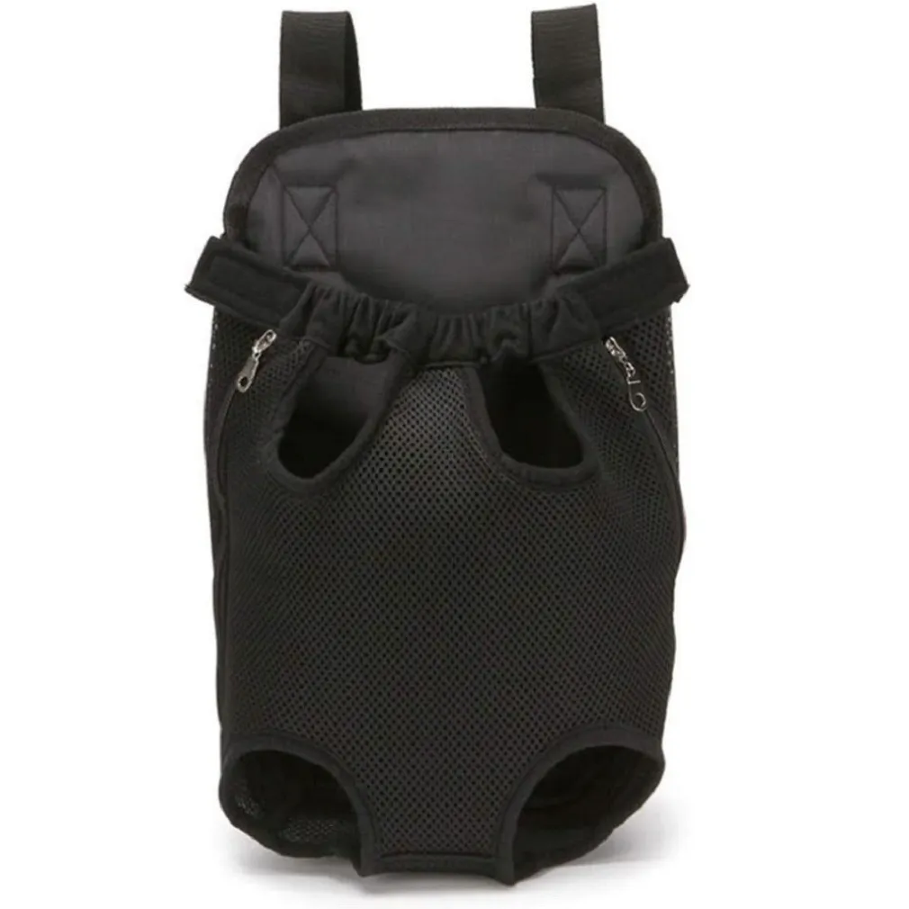 ZAINO PER ANIMALI DOMESTICI TRASPIRANTE CANI REGOLABILE PORTATILE RETE TG.M NERO