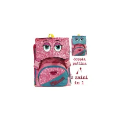 ZAINO SCUOLA CARTELLA DOPPIO SCOMPARTO ELEMENTARI MEDIE DOPPIA PATTINA BE SMART