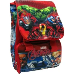 ZAINO SCUOLA ESTENSIBILE AVENGERS MARVEL KIT COMPLETO SUPER EROI +ASTUCCIO 3 ZIP