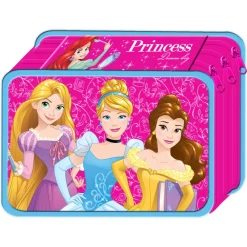 ZAINO SCUOLA ESTENSIBILE DISNEY PRINCIPESSE BAMBINE SCUOLA + ASTUCCIO COMPLETO